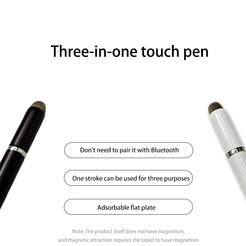 3-in-1 Magnetic Stylus Pens for Touch Screen, Compatible with iPhone/iPad/Pro/Mini/Air/Samsung/Tablet and Other Touch Screens