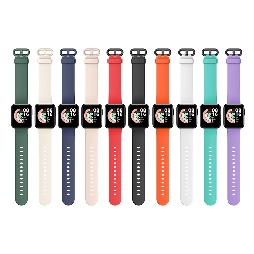 1PC Silicone Strap For Xiaomi Mi Watch Lite Global Version Smart Watch Replacement Bracelet Wristband for Redmi Watch Strap
