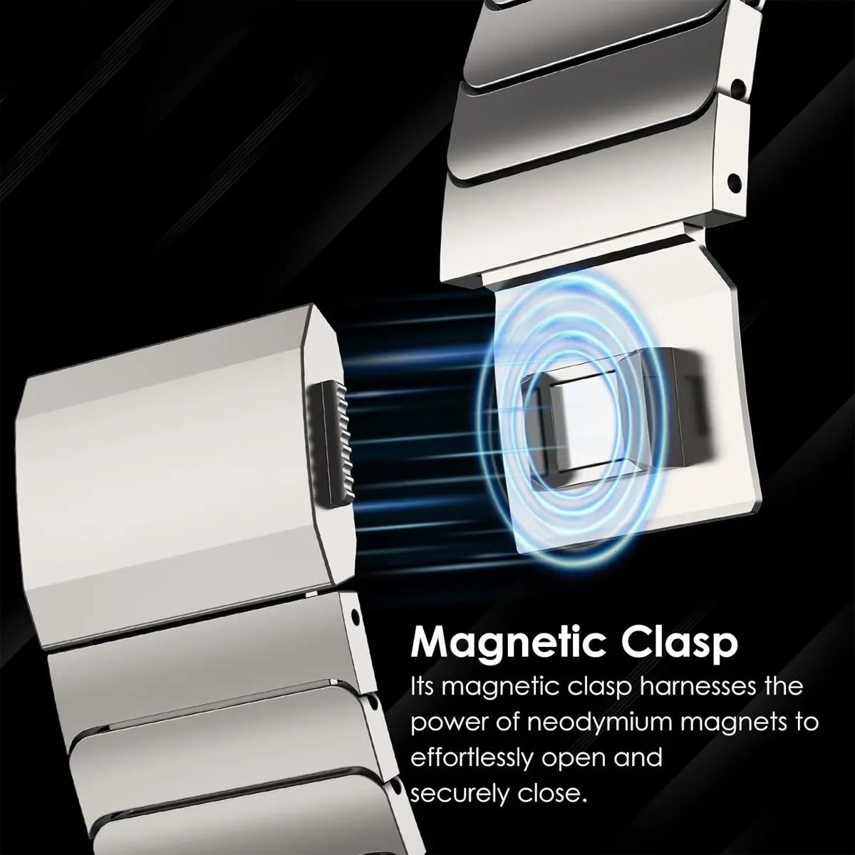Stainless Steel and Titanium Strap for Samsung Galaxy Ultra Luxury Magnetic Loop Wristband Galaxy ULTRA47 Watchband Accessorie