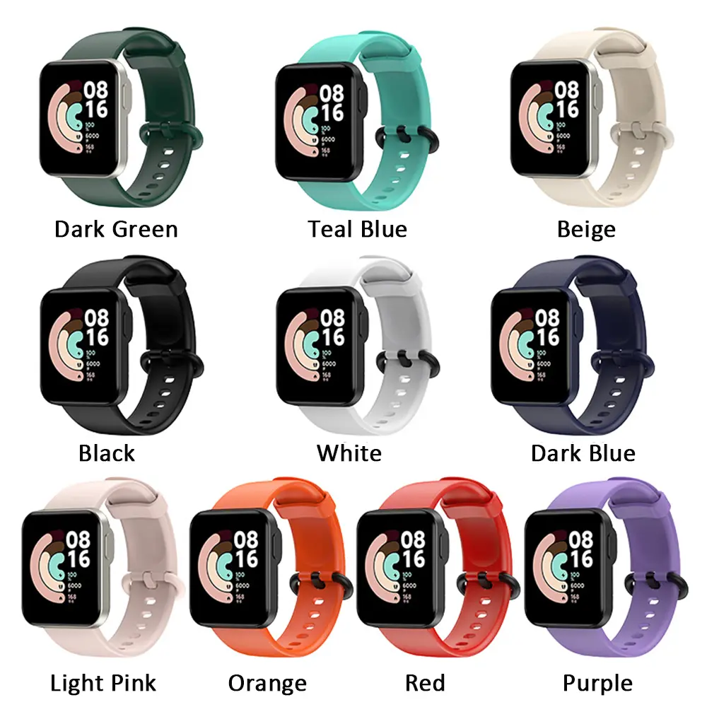 1PC Silicone Strap For Xiaomi Mi Watch Lite Global Version Smart Watch Replacement Bracelet Wristband for Redmi Watch Strap