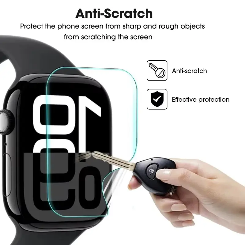 For Apple Watch Series 10 9 Hydrogel Film Soft HD Screen Protector for IWatch S10 42mm 46mm S9 41mm 45mm Smartwatch Accessories