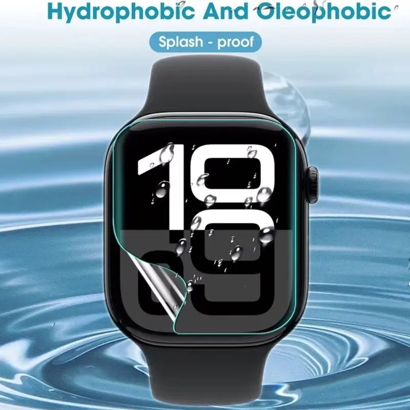 For Apple Watch Series 10 9 Hydrogel Film Soft HD Screen Protector for IWatch S10 42mm 46mm S9 41mm 45mm Smartwatch Accessories