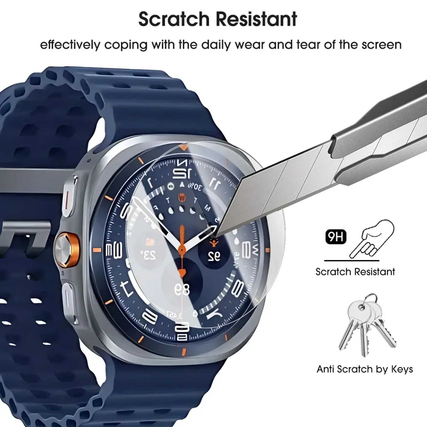For Samsung Watch 8 Screen Protector Tempered Glass 9H Hardness Shatterproof Films for Samsung Galaxy Watch 8 Classic 46/44/40mm