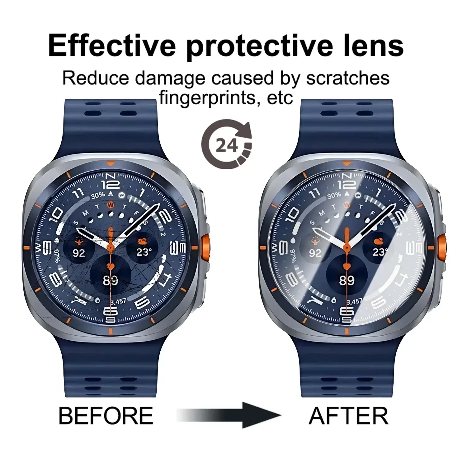 For Samsung Watch 8 Screen Protector Tempered Glass 9H Hardness Shatterproof Films for Samsung Galaxy Watch 8 Classic 46/44/40mm