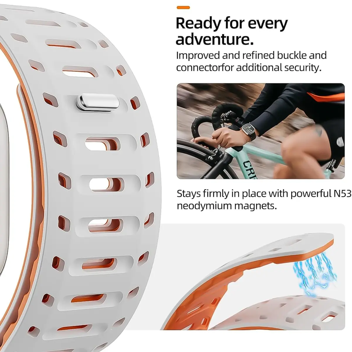 Strap For Apple Watch ultra 2 Band 49mm 45mm 44mm 42mm 46mm Magnetic Silicone Straps Bracelet For IWatch Series 10 9 8 7 SE