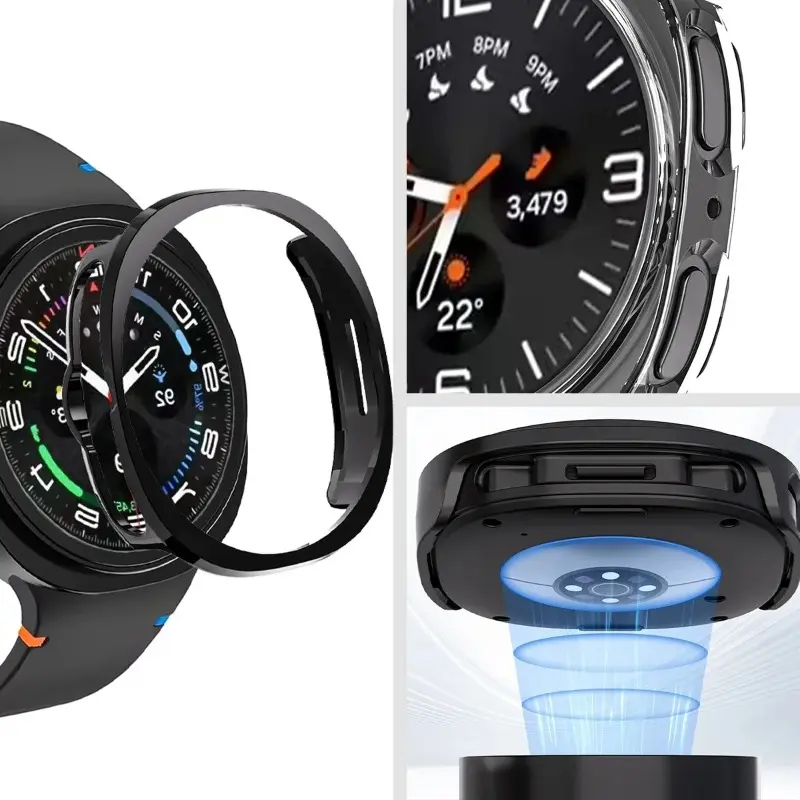 PC Hard Case For Samsung Galaxy watch 8 Classic Matte Cover Protective For Galaxy Watch 8 40mm 44mm Hollow Out Shell Accessories
