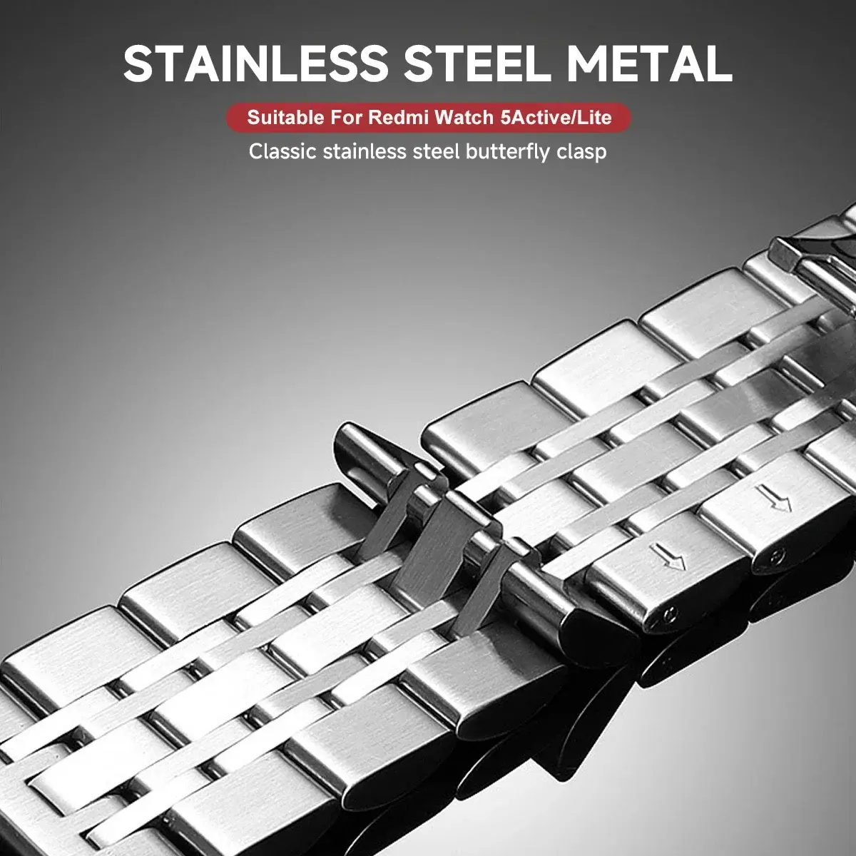 Metal Strap Case for Redmi Watch 5 Active Watchband for redmi watch 5 Lite Bracelet+Cover Protector Stainless Steel Wristband