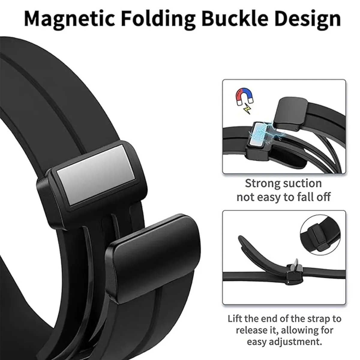 Magnetic Strap for Amazfit T-REX 3/2 Silicone Watch Strap For Huami Amazfit T-Rex Pro T-REX2 Ultra T-Rex Replacement Bracelet