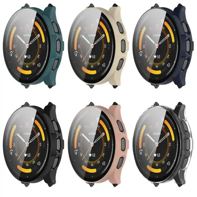 Tempered Glass Case For Garmin Venu 3 3S Smart Watch  Protective Cover Bumper Venu3 Venu3S Screen Protector Shell Accessories