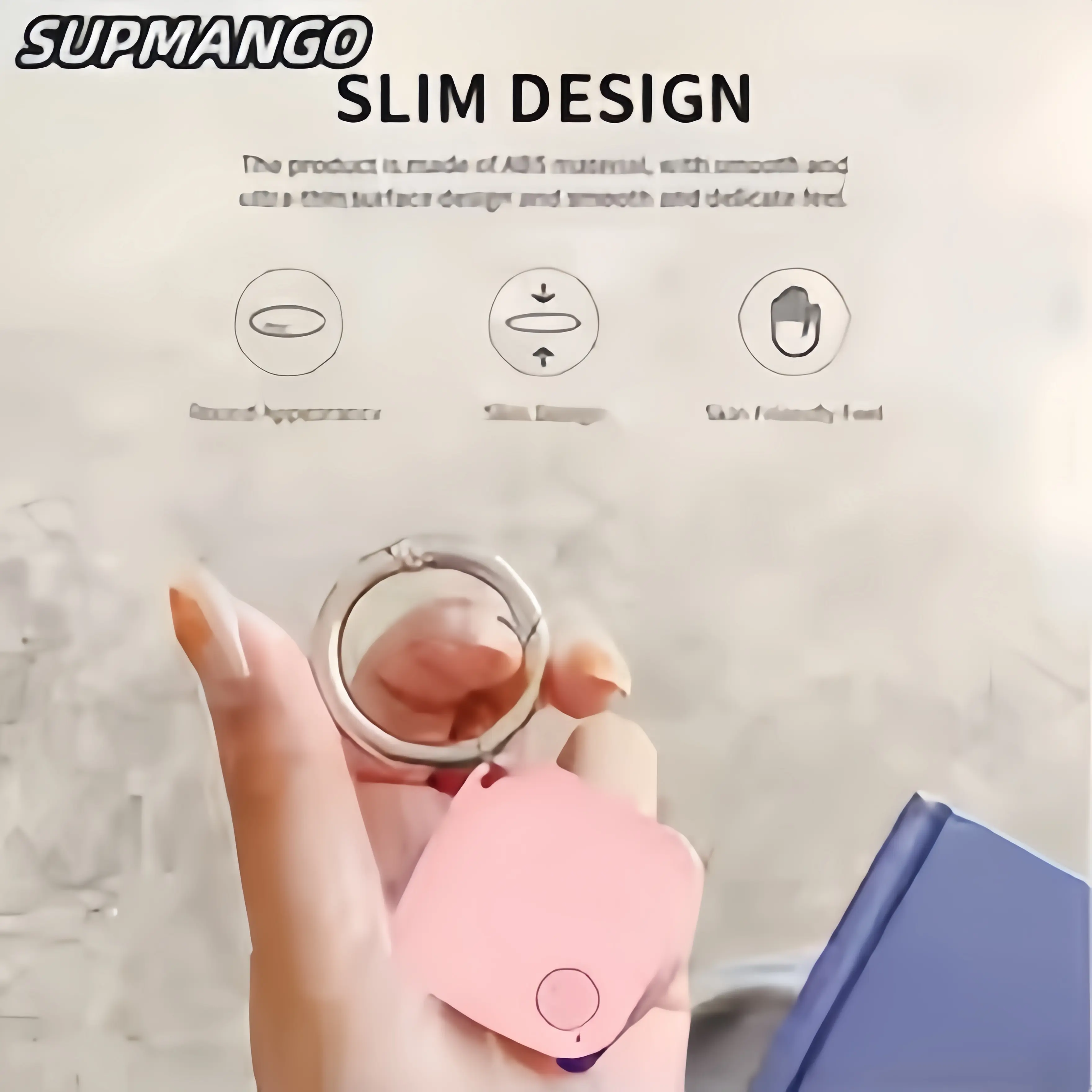 Mini GPS Tracker for iOS - Bluetooth Smart Tag for Keys/Pets/Wallet, Anti-Lost Device with Real-Time Tracking for iPhone iPad