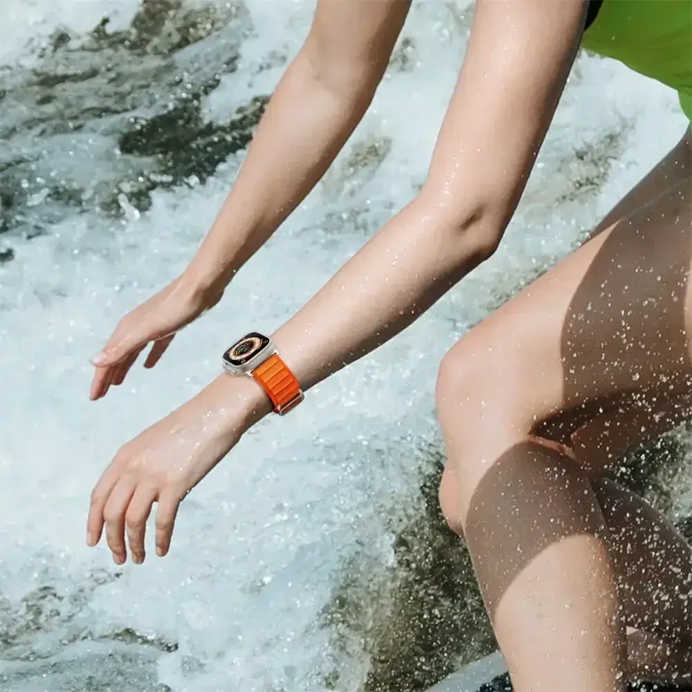 Alpine Strap for Apple Watch Bands 46mm 40mm 49mm 45mm 41mm 38mm 42mm Nylon Bracelet Iwatch Ultra 2 Series 10 9 8 7 6 5 4 3 Band
