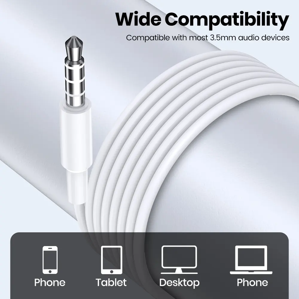 TOPK Earphone In-Ear Volume Control with Microphone 3.5mm Jack Universal for iPhone Android