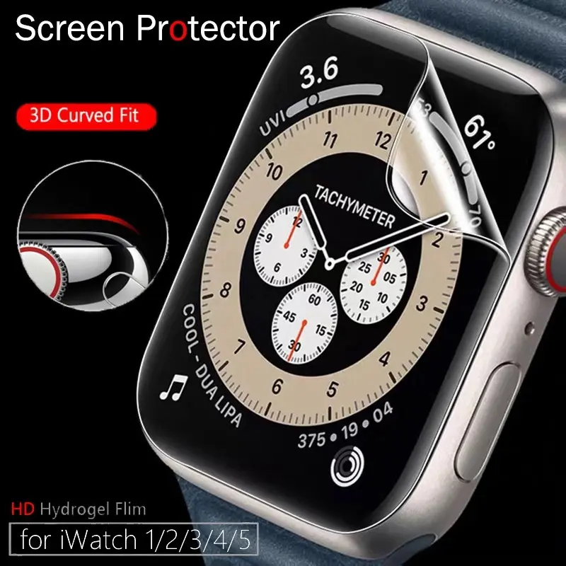 3PCS Hydrogel Film For Apple Ultra 2 1 49mm Series 9 8 7 6 5 SE 45mm 41mm 40mm 44mm S10 42mm 46mm Easy Install Screen Protector