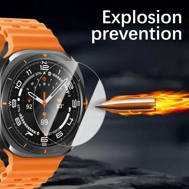 1-5PCS Tempered Glass For Samsung Galaxy Watch Ultra 47mm Premium Screen Protector for Galaxy Watch 7 40mm 44mm Protective Glass