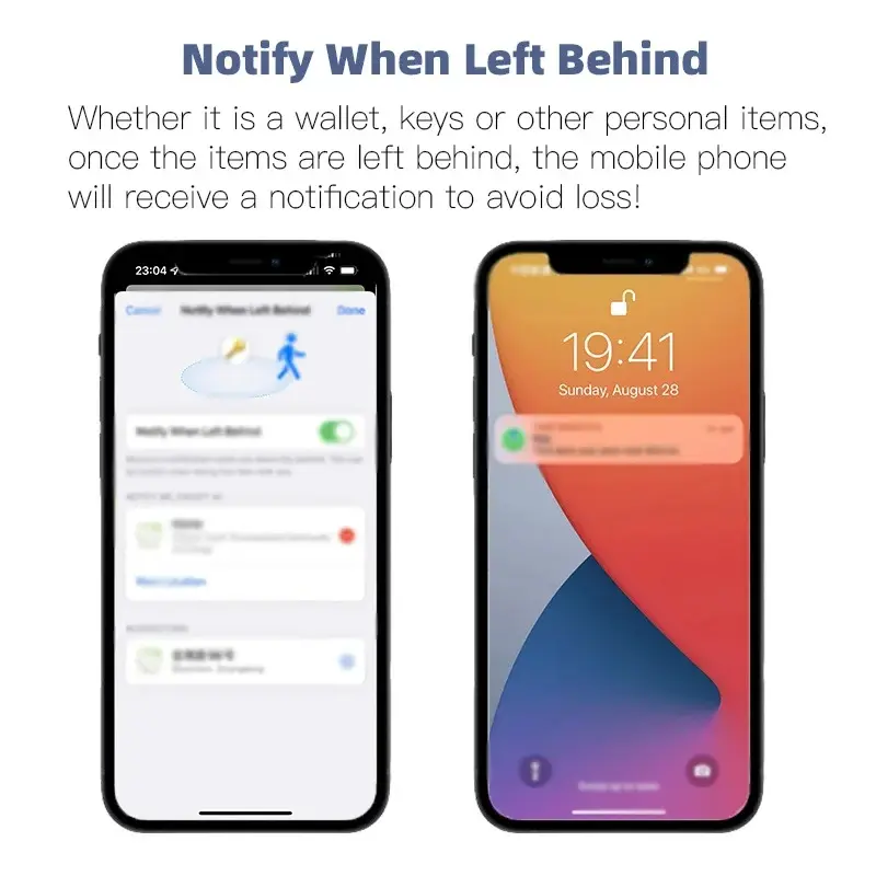 Mini Anti-Lost Tracking Device Bluetooth Works with Apple Find My APP Smart Tag Kid Pet GPS Tracker Alarm Reminder Positioner