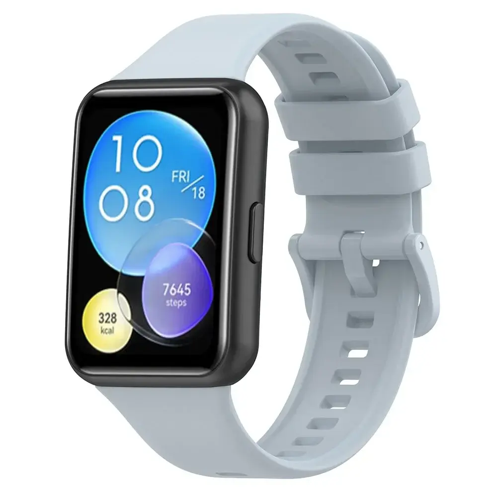 Silicone Strap For Huawei Watch Fit 2 Fit2 Watch Band Bracelet Replacement Accessories + Transparent TPU Protective Case