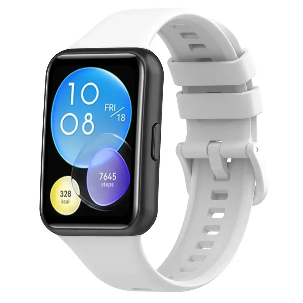 Silicone Strap For Huawei Watch Fit 2 Fit2 Watch Band Bracelet Replacement Accessories + Transparent TPU Protective Case