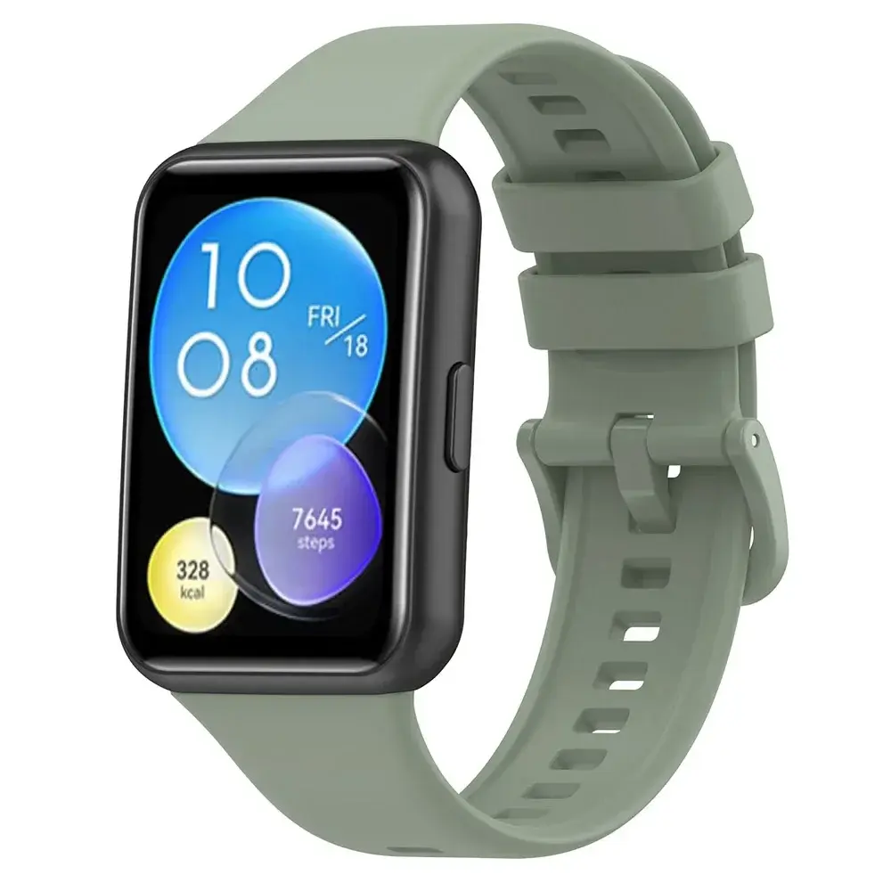 Silicone Strap For Huawei Watch Fit 2 Fit2 Watch Band Bracelet Replacement Accessories + Transparent TPU Protective Case