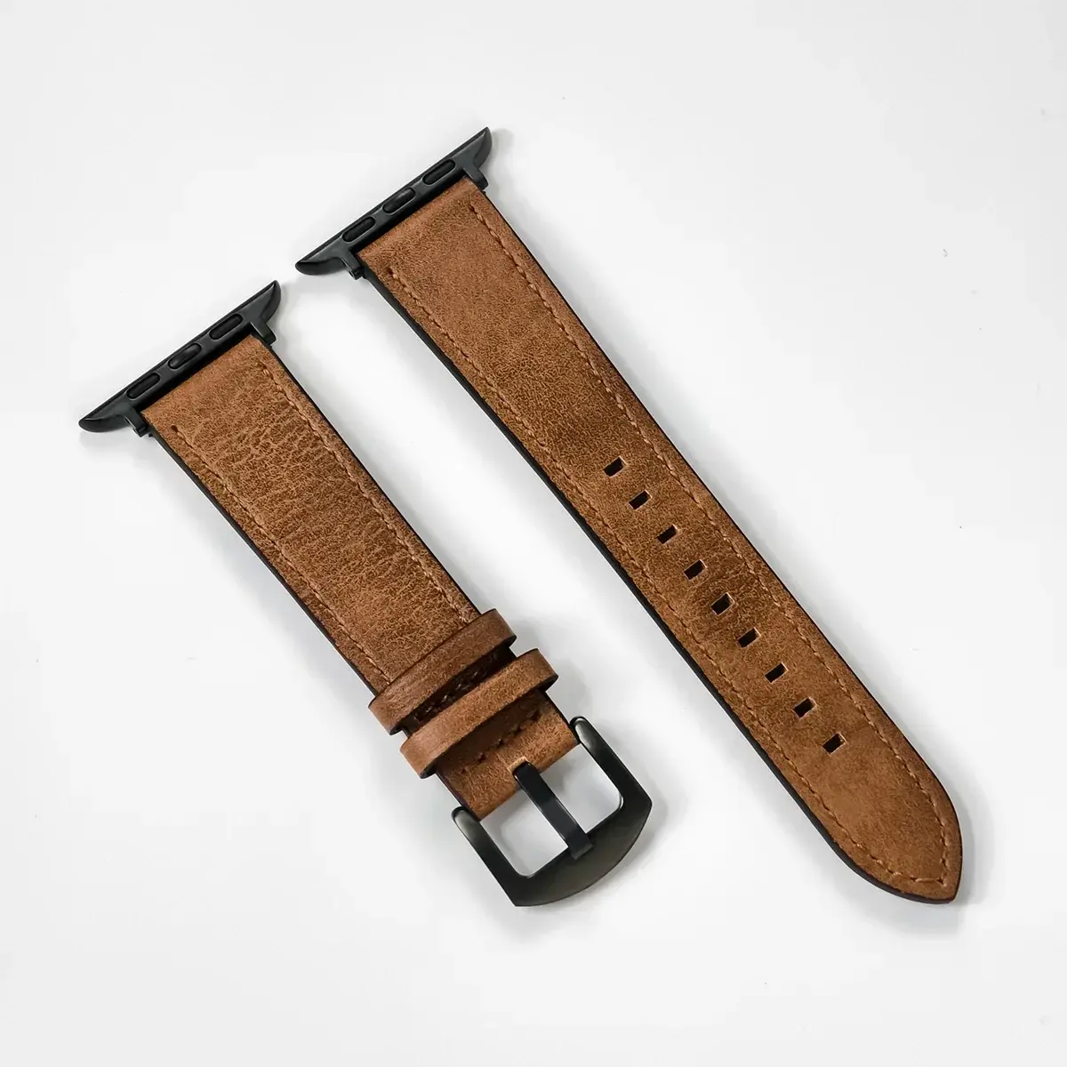 Calf Leather Watch Band for apple watch strap 49mm 44 45mm 42 40mm 41mm Woman Man bracelet for iWatch series 8 7 6 5 4 3 Se Band
