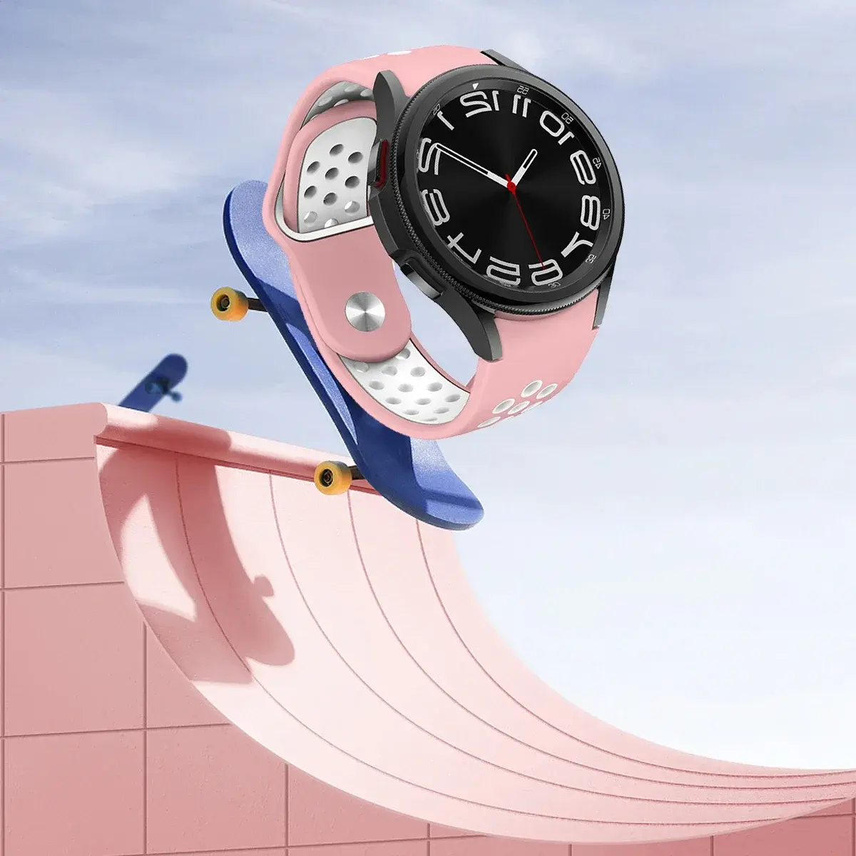 Silicone Strap for Samsung Galaxy 6/4 Classic 43 47mm 42 46mm 6/5/4 40 44mm Soft Rubber Sports Band for Watch 5pro 45mm Bracelet