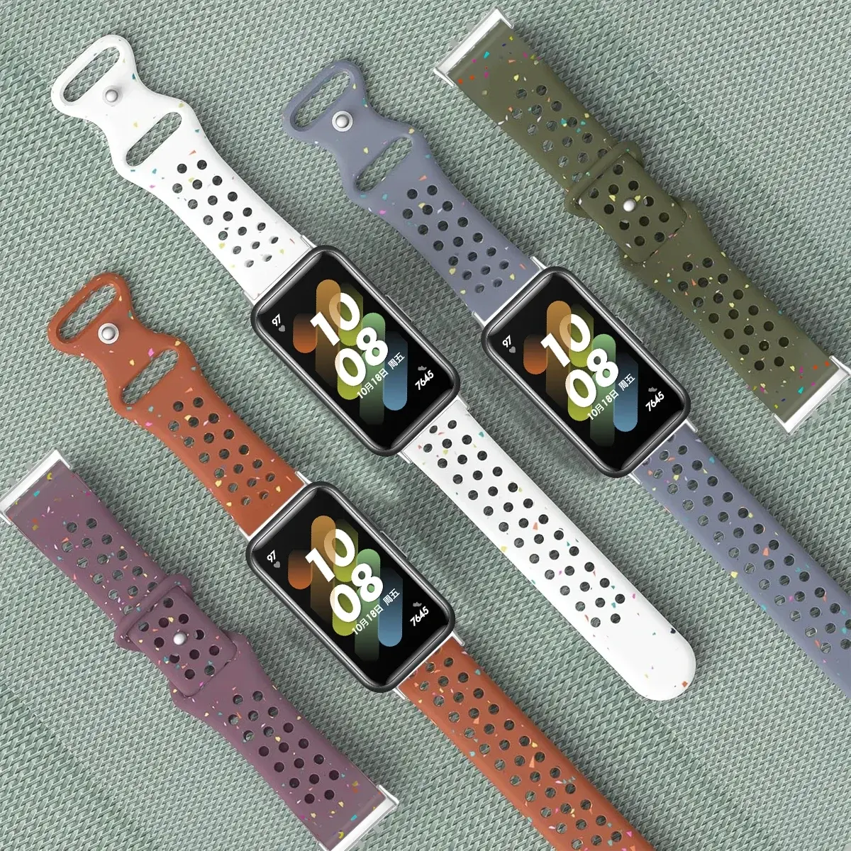 Hole Silicone Strap For Samsung Galaxy Fit 3 Breathable Sports Replacement Wristband For Samsung Fit 3 Smart Accessories 2025