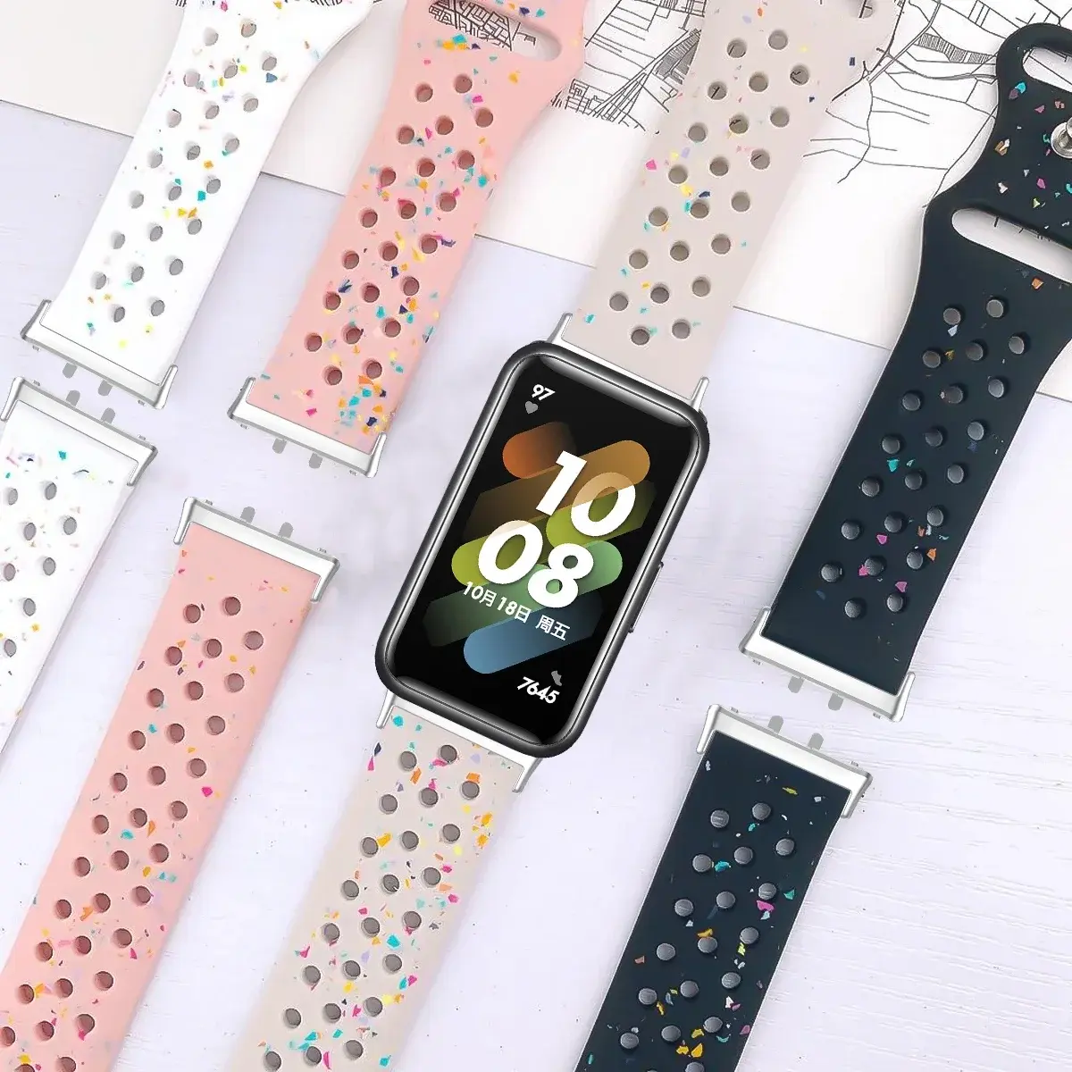 Hole Silicone Strap For Samsung Galaxy Fit 3 Breathable Sports Replacement Wristband For Samsung Fit 3 Smart Accessories 2025
