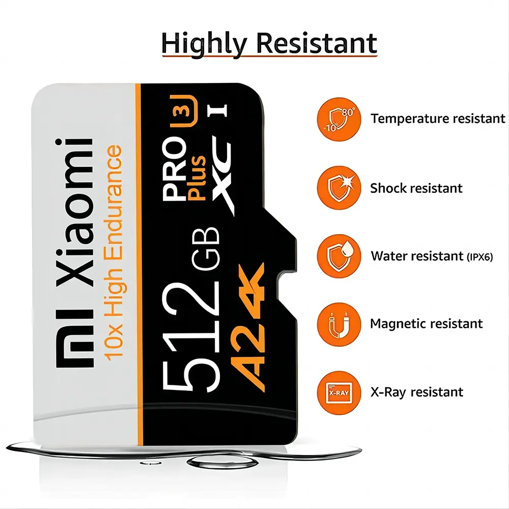 Original Xiaomi 2TB Ultra Micro Card SD Memory Card 128GB 256GB 512GB Mini U3 SD Cards 1TB For Mijia Camera CellPhone Games Card