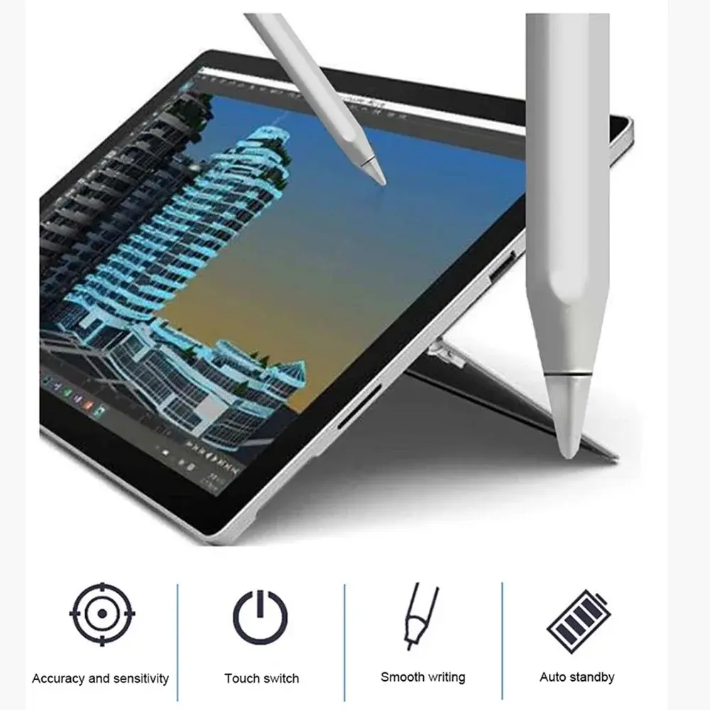 Universal  Stylus Pen Compatible for iOS and Android Touchscreens/Phones, Rechargeable Stylus Pen with Dual Touch Screen