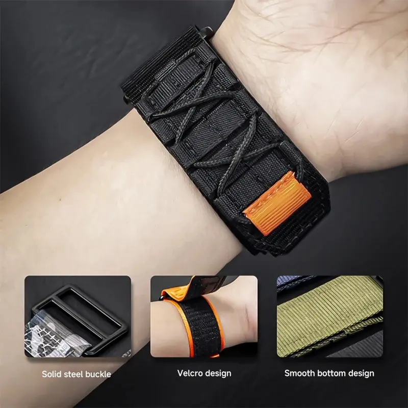 New Nylon Strap for Samsung Galaxy Watch 8 44mm 40mm Classic Replacment Bracelet Sport Watchband Correa for Watch 8 Classic Band