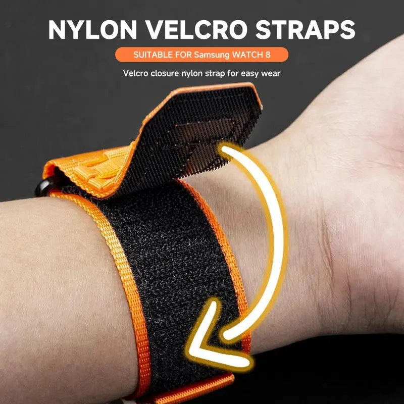 New Nylon Strap for Samsung Galaxy Watch 8 44mm 40mm Classic Replacment Bracelet Sport Watchband Correa for Watch 8 Classic Band