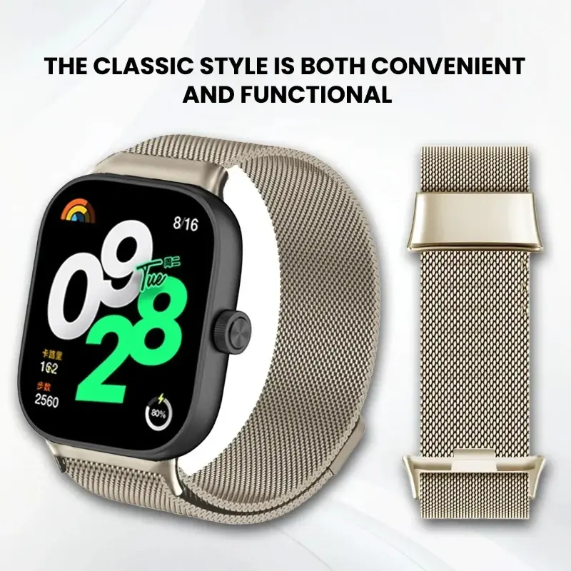 Metal Strap For Xiaomi Mi Band 8 9 Pro Magnetic Samrt Wristband Stainless Steel Replacement Bracelet for Redmin Watch 4 5 band