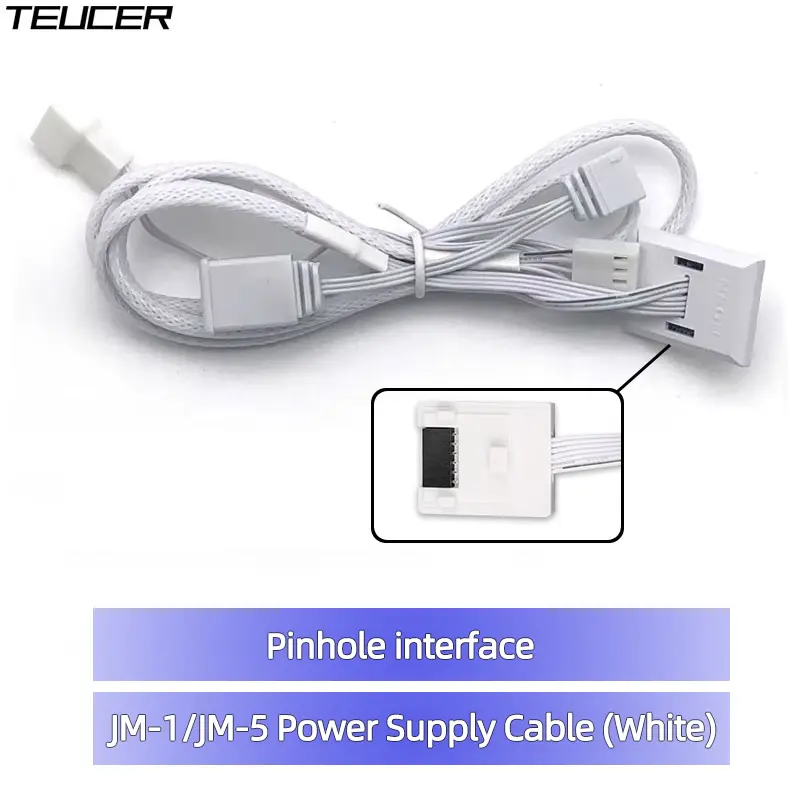TEUCER JM Series Fan Power Cable Suitable for TEUCER JM-1 and JM-5 PC Fans.