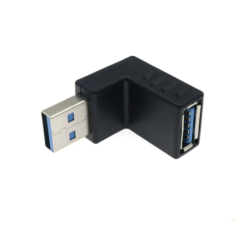 High Speed 5Gbps 90 Degree Left/Right/Up/Down Angle USB 3.0 Type A Male to Female M/F Adapter Connector For Laptops U Disk