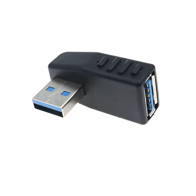 High Speed 5Gbps 90 Degree Left/Right/Up/Down Angle USB 3.0 Type A Male to Female M/F Adapter Connector For Laptops U Disk