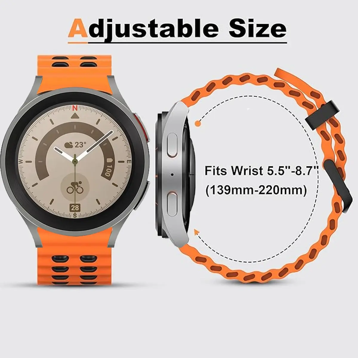 Band for Samsung Galaxy Watch 7/6/5 Pro/4 classic 40mm 44mm Sport Silicone No Gaps wrist correa Bracelet Galaxy Watch 7 straps