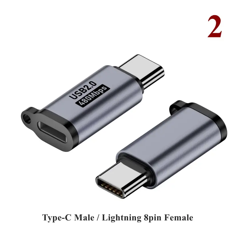 USB Type C Female To Micro Mini USB Male U Adapter Connector 8 Pin Fast Charging Micro USB Charger Adapter for Tablet Laptop PC
