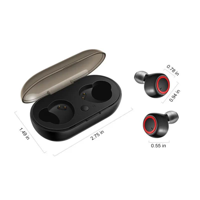 Y50 wireless bluetooth headphones binaural low latency in-ear sports music game
