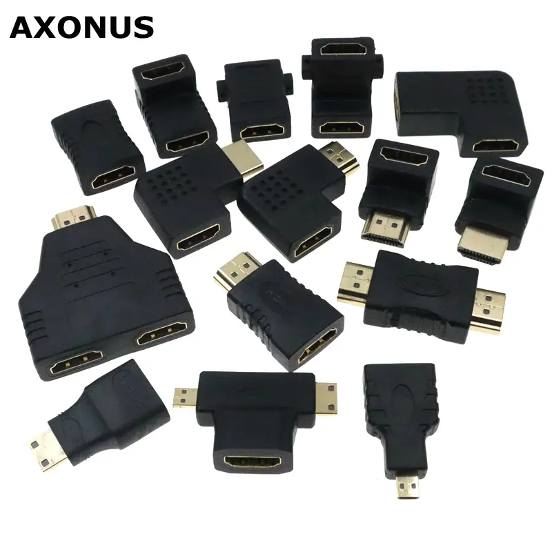 Micro Mini HDMI-compatible 90 degree right-angle adapter HDMI 270 degree HDMI male to female HDMI elbow connector