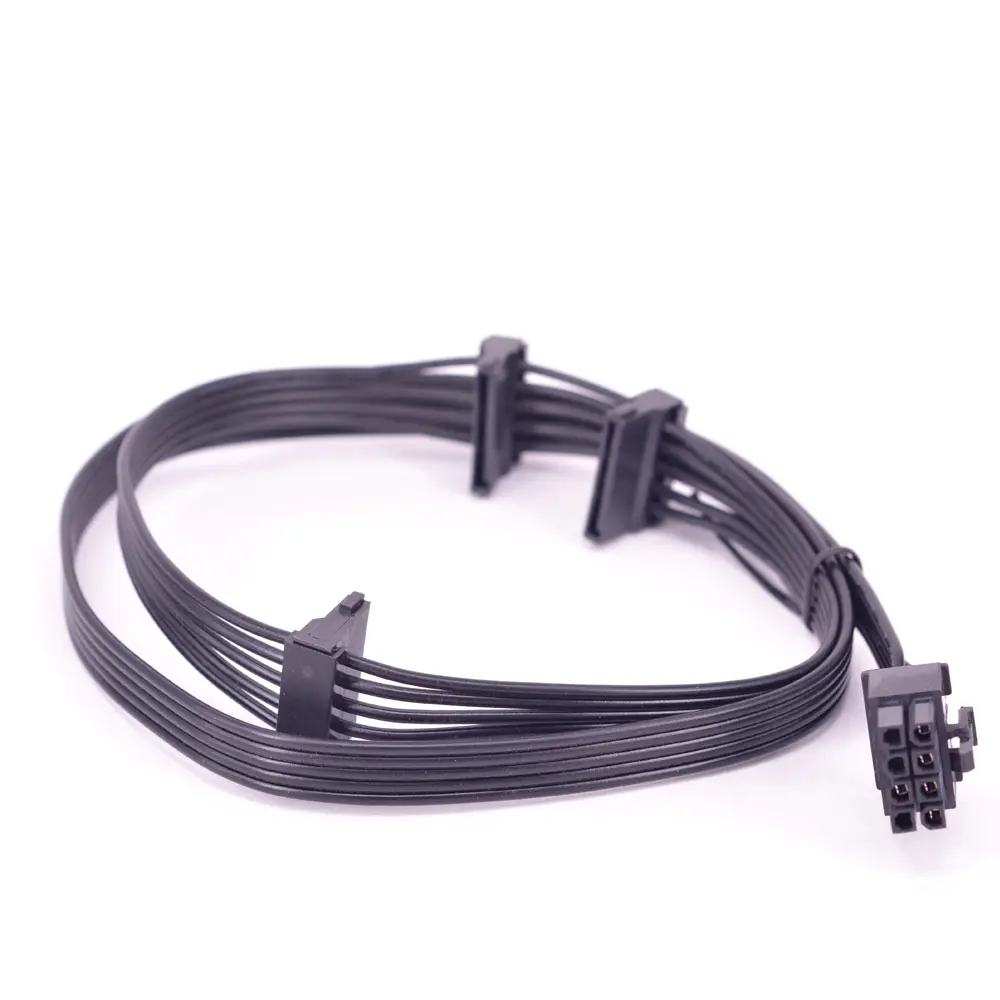 PCIe 8 Pin to 3 IDE SATA Cable PCI Express GPU Cable To 2 Port 8pin For Cougar CMX1200 CMX1000 CMX800 CMX700 Mining Power Cable