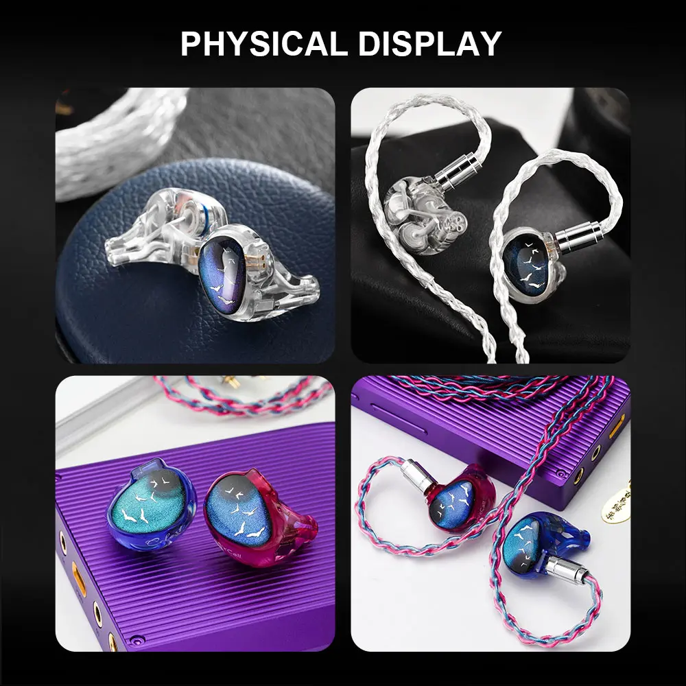 Kinera Celest Phoenixcall In-Ear Earphone 1DD+2BA+2 Flat Panel Driver Monitors 5 Hybrid Drivers IEMs 0.78 2pin Cable Hifi Music