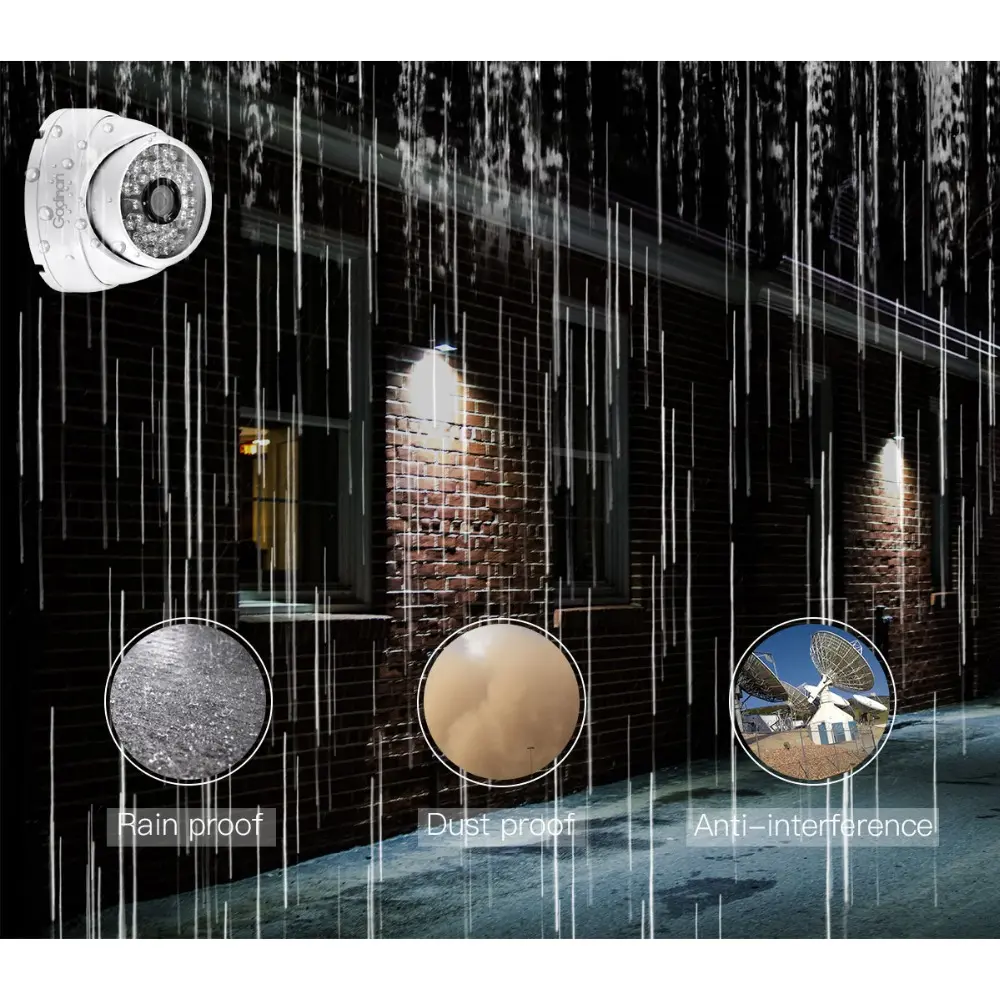 Gadinan AHD FULL HD 1080P Anti Vandal Security Surveillance Wired Dome Camera AHDH 2MP AHD Camera