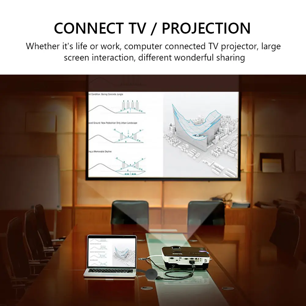 Lemorele 2.4G Wireless WiFi Mirroring Cable HDMI-compatible Adapter 1080P Display Dongle For IPhone Android