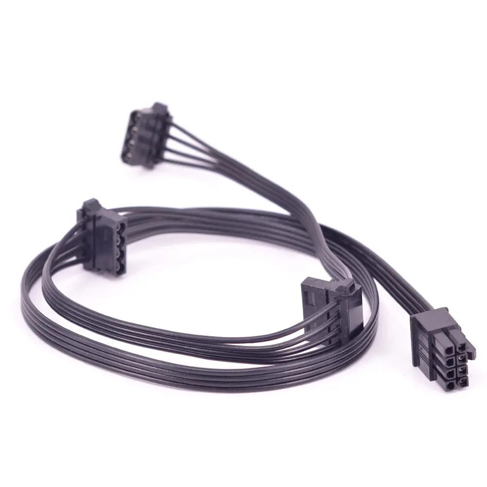 PCIe 8 Pin to 3 IDE SATA Cable PCI Express GPU Cable To 2 Port 8pin For Cougar CMX1200 CMX1000 CMX800 CMX700 Mining Power Cable