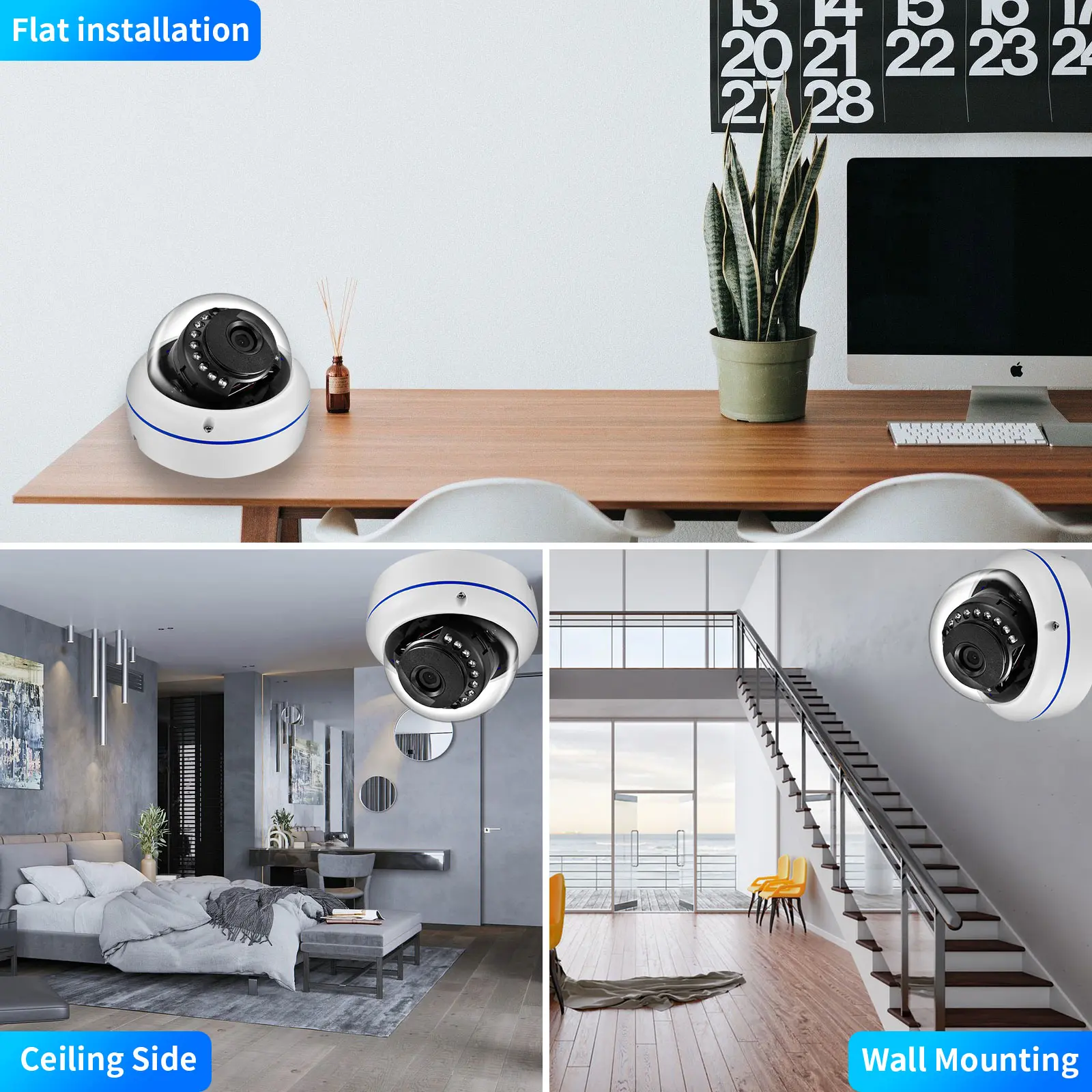 Gadinan 5MP AHD Camera 1080P 720P 2.8mm lens Vandal-proof Outdoor Indoor Night Vision Surveillance BNC Dome AHD CCTV Camera