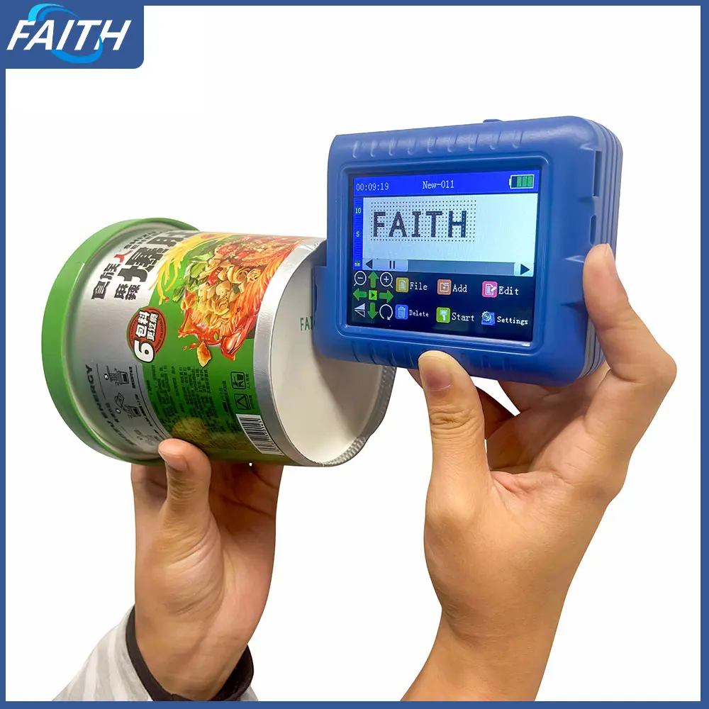 Faith 25 Languages mini Handheld Inkjet Printer  label printer Number Logo Plastic impresora portátil photo printer 프린터