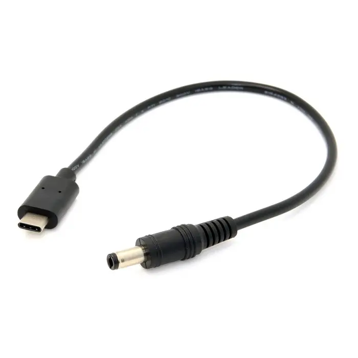 USB 3.1 Type C USB-C To DC 5.5 2.5mm Power Plug Extension Charge Short Cable For New Mac 20cm