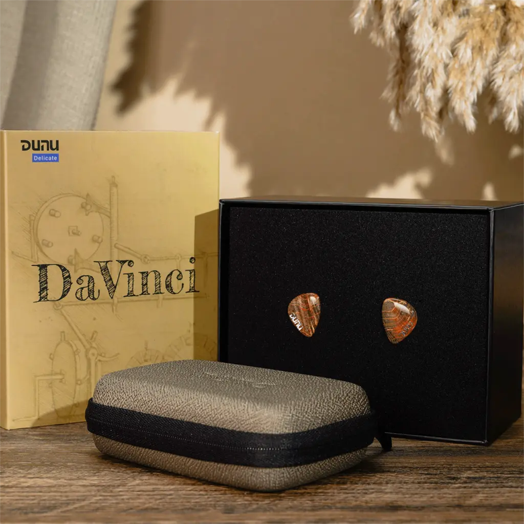 DUNU x Gizaudio DaVinci In Ear Monitors 2DD+4BA Hybrid Drivers HiFi Wired 3.5mm + 4.4mm Interchangeable Plug Detachable 2Pin IEM