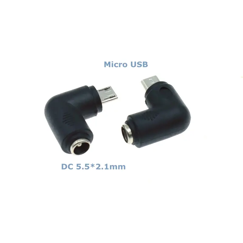 DC 5.5*2.1mm Female to Type-C Micro USB Mini USB 5V Power Conversion Charging Adapter for Male Mobile Phones and Tablets