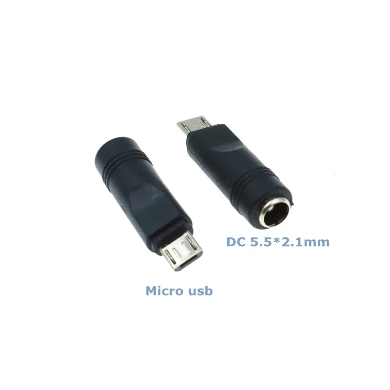 DC 5.5*2.1mm Female to Type-C Micro USB Mini USB 5V Power Conversion Charging Adapter for Male Mobile Phones and Tablets