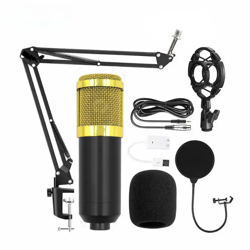 BM-800 Condenser Microphone Live Karaoke Song Chat Game Recording Microphone Mobile Phone Computer General Equipment